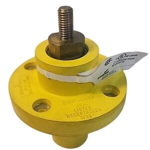 Cooper Cam-Lok E1017-1627 Yellow Male Plug Insulator 1526407-3 600V 690A E359970